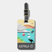 オーストラリアのヴィンテージポスター ラゲッジタグ (正面縦)