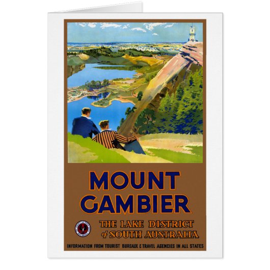 オーストラリアのヴィンテージ旅行のポスターを復元 (正面)