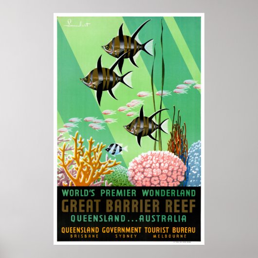 オーストラリアのヴィンテージ旅行のポスターを復元 ポスター (正面)