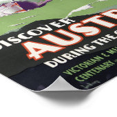 オーストラリアのヴィンテージ旅行のポスターを復元 ポスター (角)