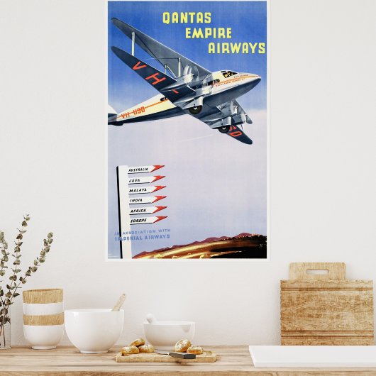 オーストラリアのヴィンテージ旅行のポスターを復元 ポスター (キッチン)