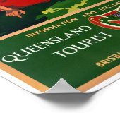 オーストラリアのヴィンテージ旅行のポスターを復元 ポスター (角)