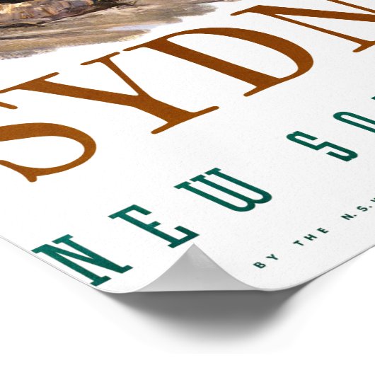 オーストラリアのヴィンテージ旅行のポスターを復元 ポスター (角)