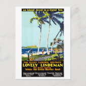 オーストラリアのヴィンテージ旅行のポスターを復元 ポストカード (正面)