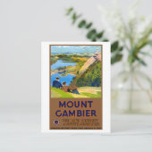 オーストラリアのヴィンテージ旅行のポスターを復元 ポストカード (スタンド正面)