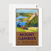 オーストラリアのヴィンテージ旅行のポスターを復元 ポストカード (正面/裏面)