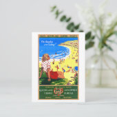 オーストラリアのヴィンテージ旅行のポスターを復元 ポストカード (スタンド正面)