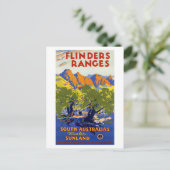 オーストラリアのヴィンテージ旅行のポスターを復元 ポストカード (スタンド正面)