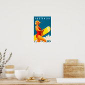 オーストラリアのヴィンテージ旅行 ポスター (キッチン)