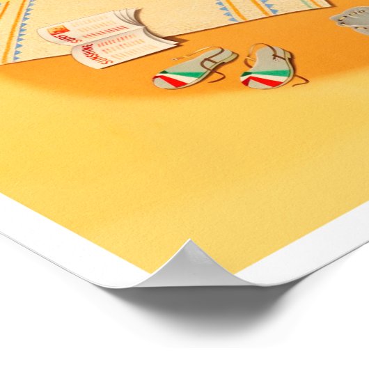 オーストラリアのヴィンテージ旅行 ポスター (角)