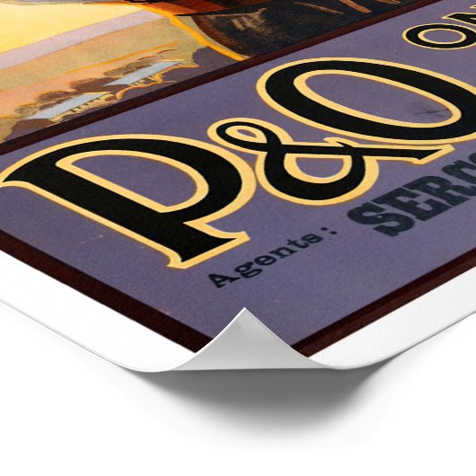 オーストラリアのヴィンテージ旅行 ポスター (角)