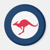 オーストラリアの丸い国の国旗のシンボル軍のミリタール マグネット (正面)