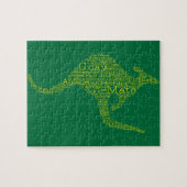 オーストラリアの俗語で作られたカンガルー ジグソーパズル (横)