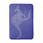 オーストラリアの俗語で作られたカンガルー バスマット (正面縦)