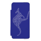 オーストラリアの俗語で作られたカンガルー INCIPIO iPhoneウォレットケース (フォリオ 正面)