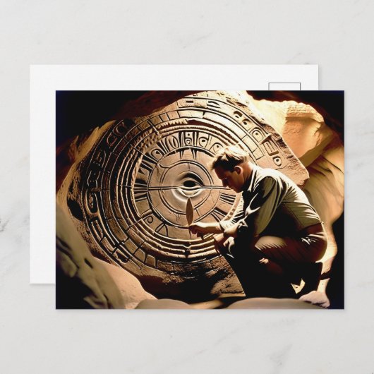 オーストラリアの先住民が夢の時間を待ち望む シーズンポストカード (正面/裏面)