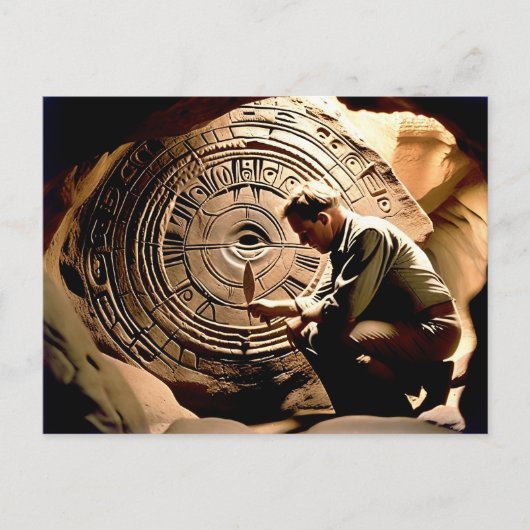 オーストラリアの先住民が夢の時間を待ち望む シーズンポストカード (正面)