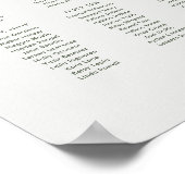 オーストラリアの先住民ガムの花の座席表 ポスター (角)