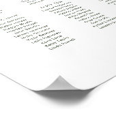 オーストラリアの先住民ガムの花の座席表 ポスター (角)