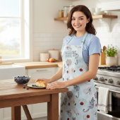 オーストラリアの動物のかわいいパーソナライズされた水色 エプロン