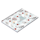 オーストラリアの動物のかわいいパーソナライズされた水色 ノートブック (左側)