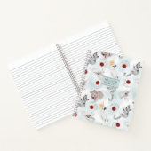 オーストラリアの動物のかわいいパーソナライズされた水色 ノートブック (内部)