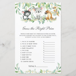 オーストラリアの動物のシャワーは正しい価格を推測