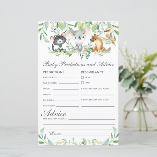 オーストラリアの動物のベビー予測とアドバイス (スタンド正面)