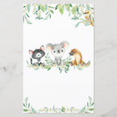 オーストラリアの動物のベビー予測とアドバイス (裏面)