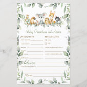 オーストラリアの動物のベビー予測とアドバイス (正面)