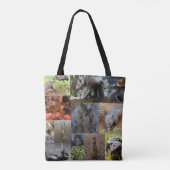 オーストラリアの動物の写真コラージフルプリントトテバッグ トートバッグ (裏面)