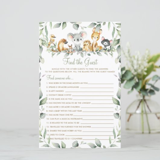 オーストラリアの動物の緑がゲストゲームを見つける (スタンド正面)