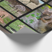 オーストラリアの動物の14枚のモザイク写真 ラッピングペーパー (角)