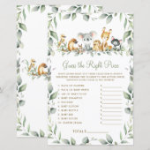 オーストラリアの動物は正しい価格のベビーゲーム (正面/裏面)