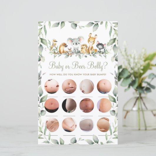 オーストラリアの動物シャワーベビーまたはビールベリーゲーム (スタンド正面)