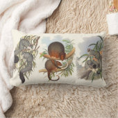 オーストラリアの動物三柱のクッション ランバークッション (ブランケット)