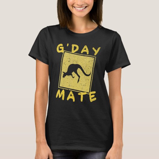 オーストラリアの動物園のオーストラリアのカンガルー1 Tシャツ (正面)