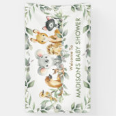 オーストラリアの動物誕生日ベビー歓迎の背景 横断幕 (縦)