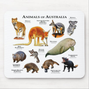 オーストラリアの動物 マウスパッド