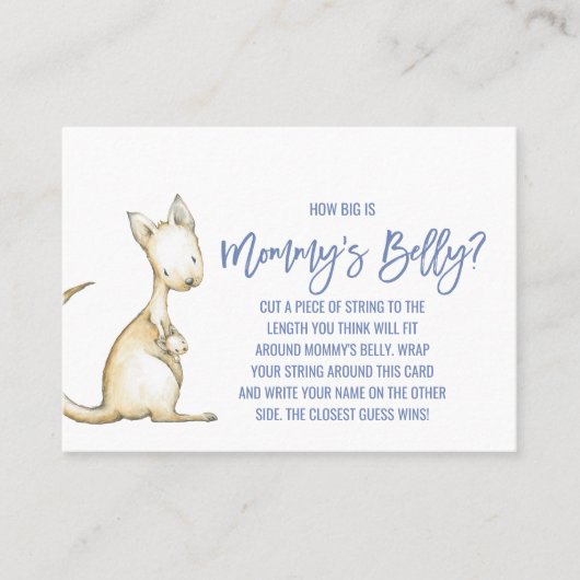 オーストラリアの動物 |ママのベリーゲームの大きさ コーリングカード (正面)