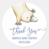 オーストラリアの動物 | Platypusありがとうございました ラウンドシール (正面)