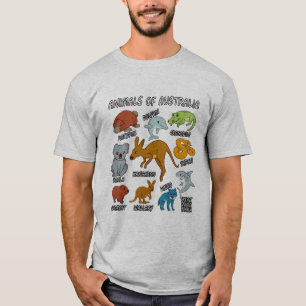 オーストラリアの動物 Tシャツ