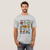 オーストラリアの動物 Tシャツ (正面フル)