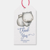 オーストラリアの動物 | Wombatありがとう ギフトタグ (正面)