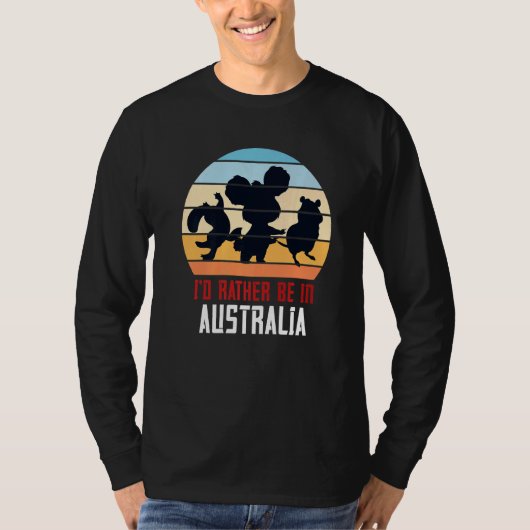 オーストラリアの動物Idはオーストラリアにいる Tシャツ (正面)