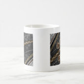 オーストラリアの原生の芸術-無くなった種族 コーヒーマグカップ (中央)