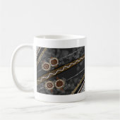 オーストラリアの原生の芸術-無くなった種族 コーヒーマグカップ (左)