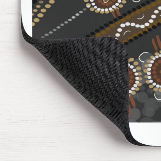 オーストラリアの原生の芸術-無くなった種族 マウスパッド (コーナー)