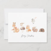 オーストラリアの可愛い原生動物のクリスマス シーズンカード (正面)