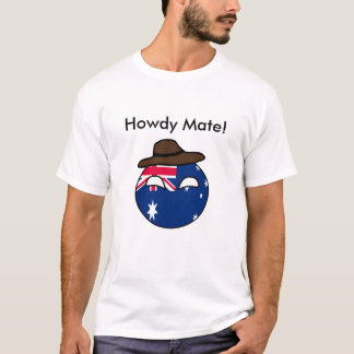 オーストラリアの国の球 Tシャツ